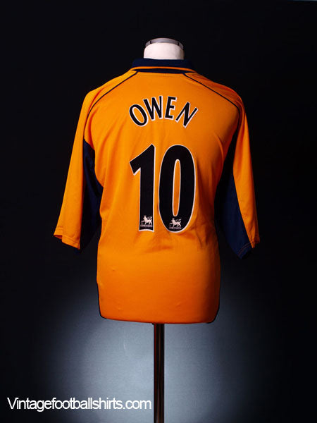 2000-02 Liverpool Away Shirt Owen #10 XL Football Shirt