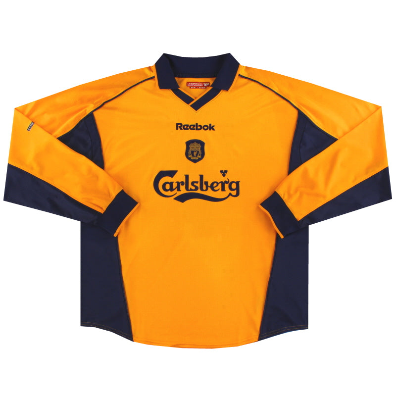 2000-02 Liverpool Reebok Away Shirt L/S L Football Shirt