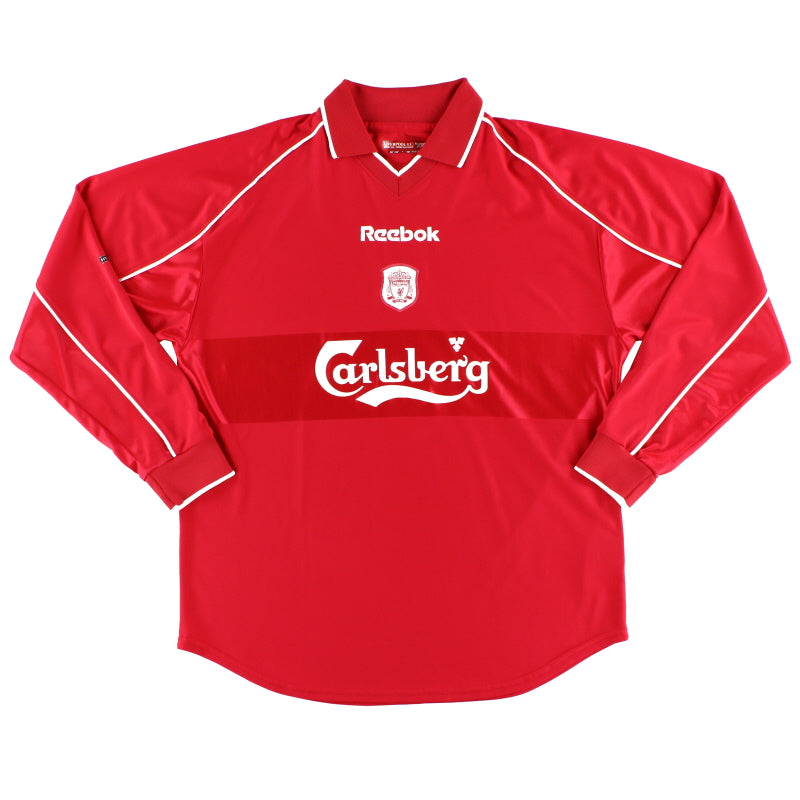 2000-02 Liverpool Reebok Home Shirt L/S XL Football Shirt