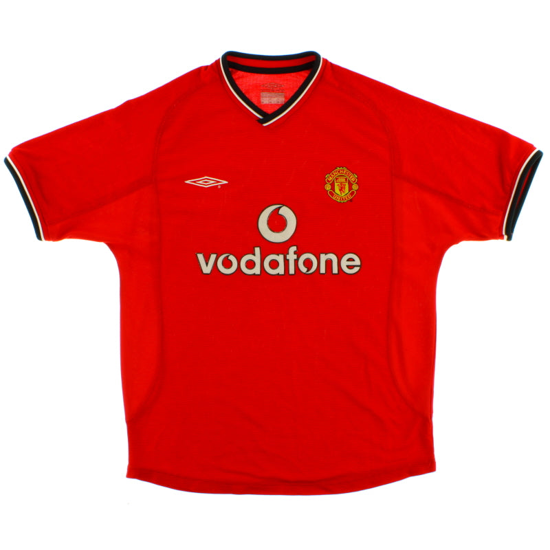 2000-02 Manchester United Home Shirt L Football Shirt