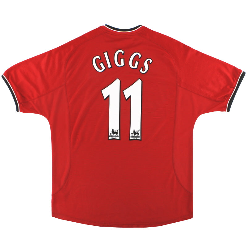 2000-02 Manchester United Umbro Home Shirt Giggs #11 XL Football Shirt