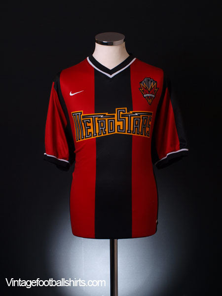 2000-02 Metrostars Home Shirt M Football Shirt