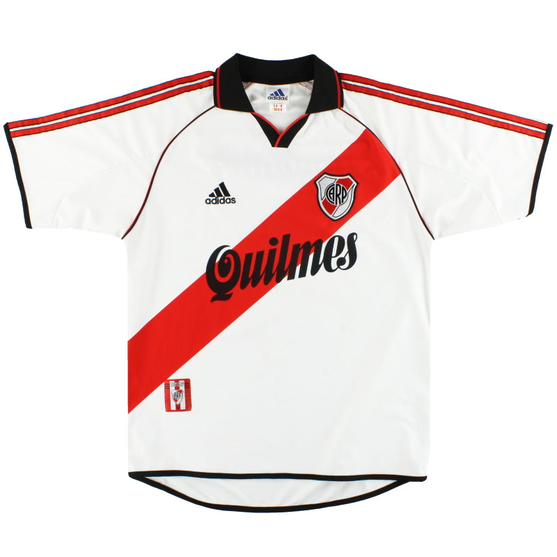 2000-02 River Plate adidas Home Shirt L Football Shirt