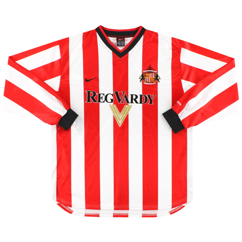 2000-02 Sunderland Nike Home Shirt L/S XL Football Shirt