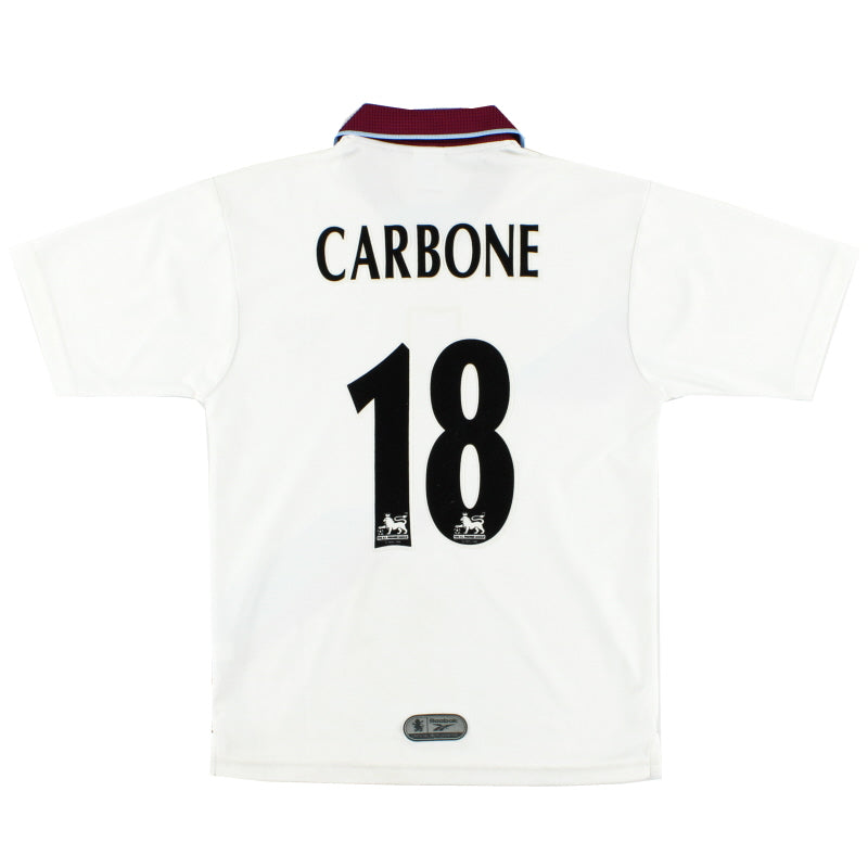 2000 Aston Villa 'FA Cup Wembley' Away Shirt Carbone #18 S Football Shirt