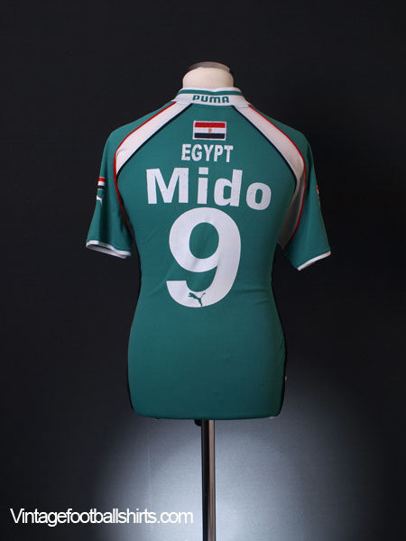 2000 Egypt Away Shirt Mido #9 S Football Shirt