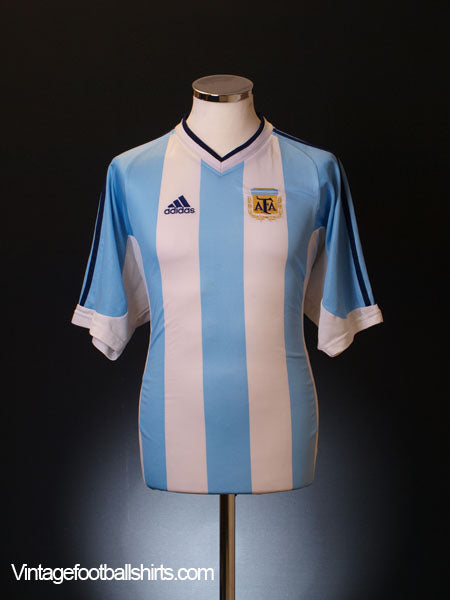 2001-02 Argentina Home Shirt L Football Shirt