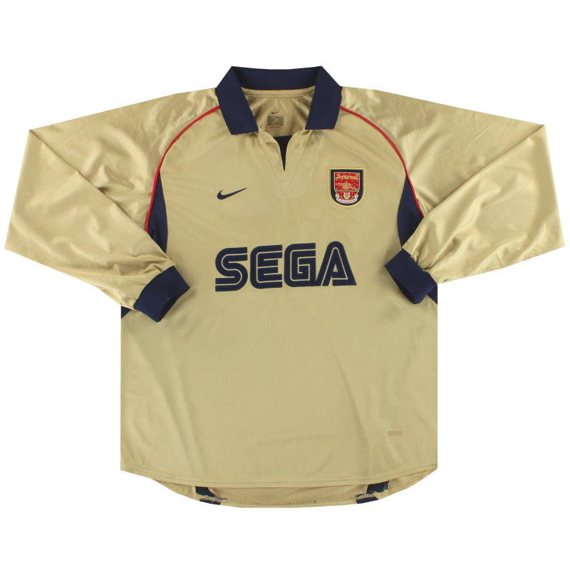2001-02 Arsenal Nike Away Shirt L/S L Football Shirt
