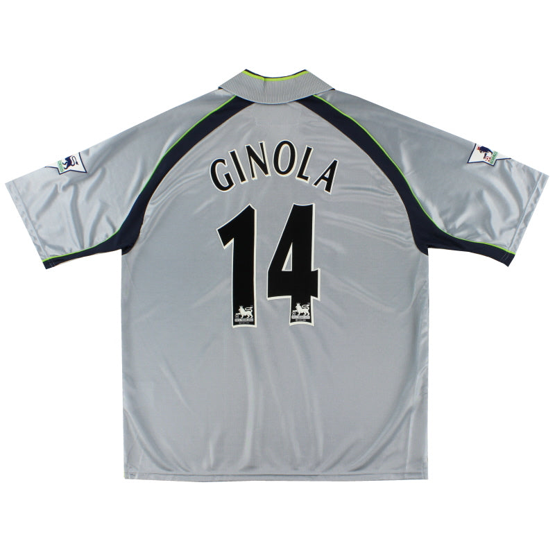 2001-02 Aston Villa Away Shirt Ginola #14 *BNWT* XL Football Shirt