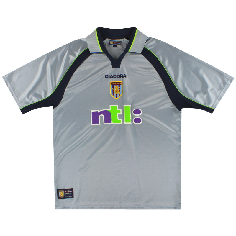 2001-02 Aston Villa Reebok Away Shirt M Football Shirt