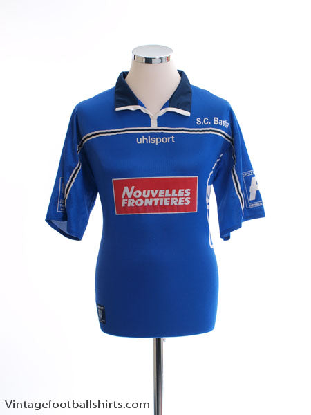 2001-02 Bastia Home Shirt L Football Shirt