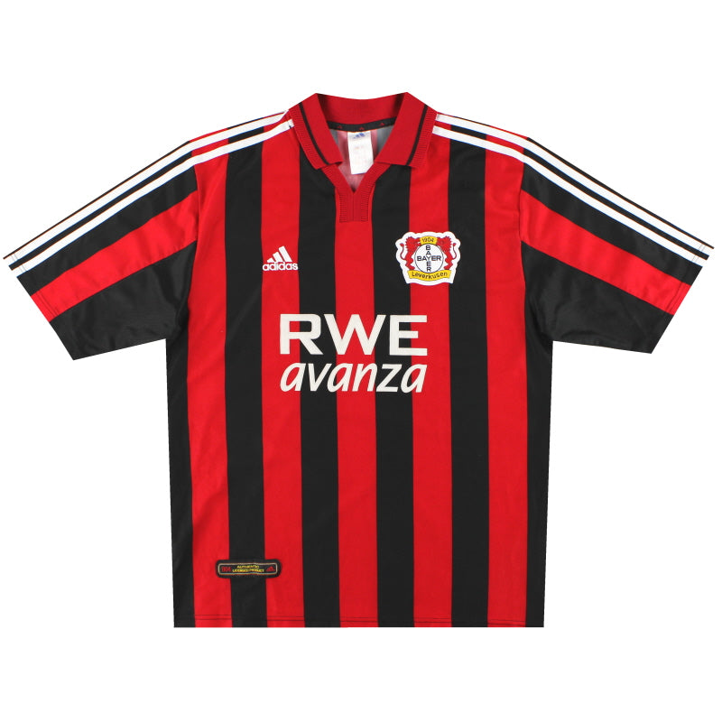 2001-02 Bayer Leverkusen adidas Home Shirt L Football Shirt
