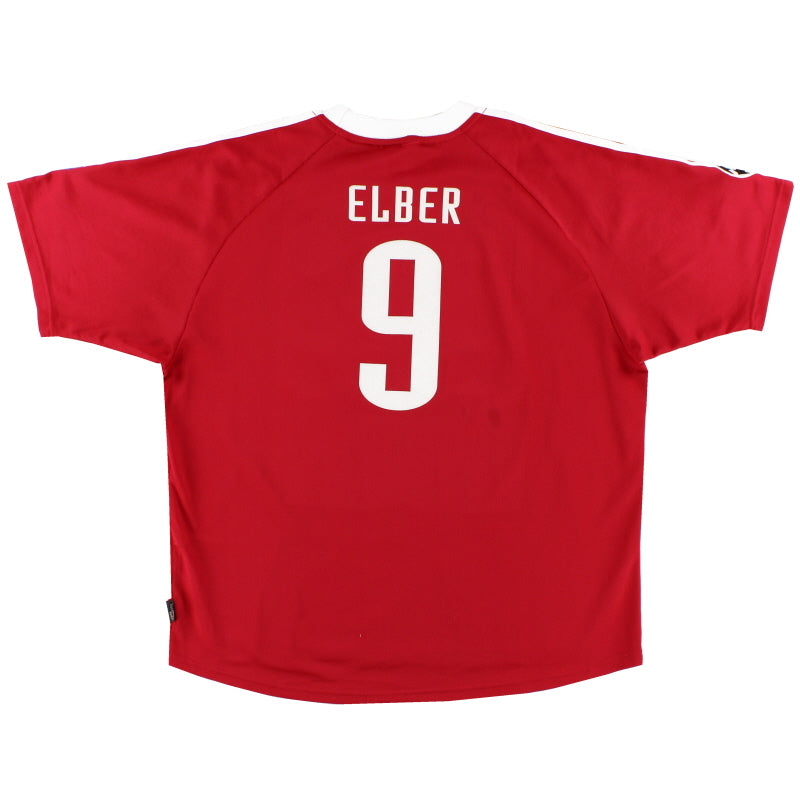 2001-02 Bayern Munich Champions League Shirt Elber #9 XXL Football Shirt