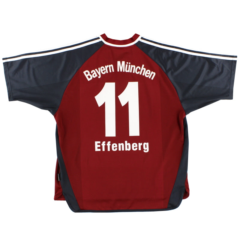 2001-02 Bayern Munich Home Shirt Effenberg #11 XL Football Shirt