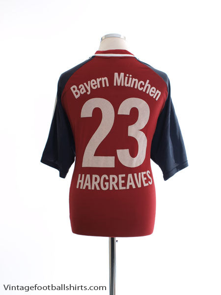 2001-02 Bayern Munich Home Shirt Hargreaves #23 XL Football Shirt
