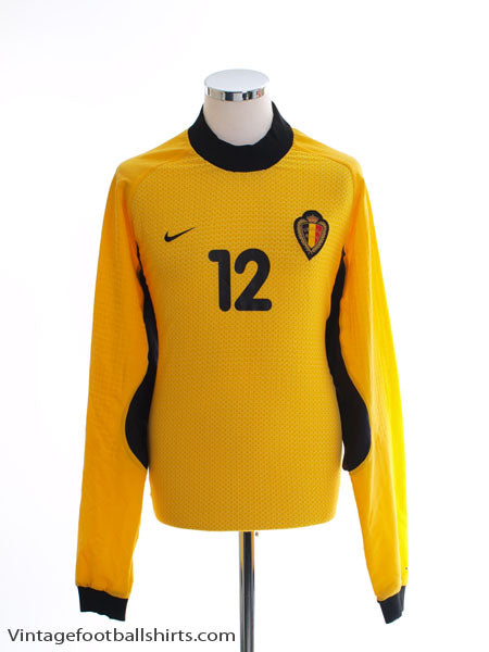 2001-02 Belgium Match Issue Goalkeeper Shirt #12 XL Football Shirt