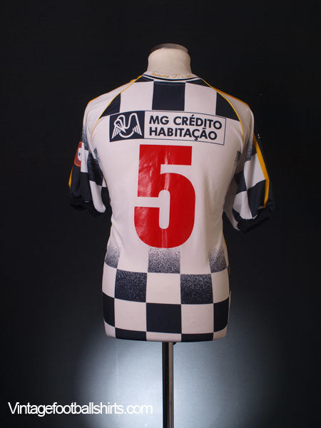 2001-02 Boavista Home Shirt #5 XL Football Shirt