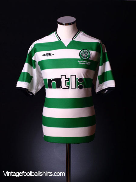 2001-02 Celtic 'Champions' Home Shirt *BNWT* XL Football Shirt
