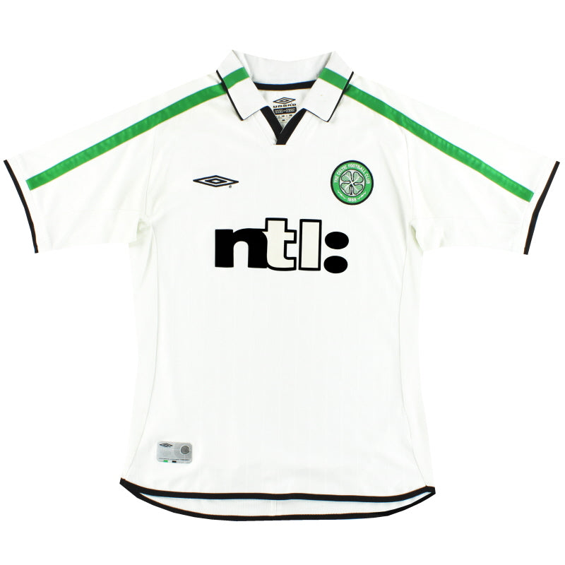 2001-02 Celtic Umbro Away Shirt *Mint* XL Football Shirt