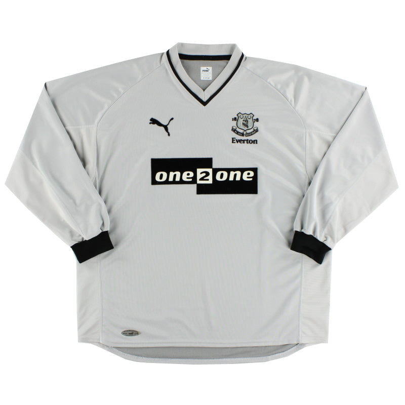 2001-02 Everton Away Shirt L/S XL Football Shirt