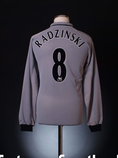 2001-02 Everton Away Shirt Radzinski #8 L/S L Football Shirt