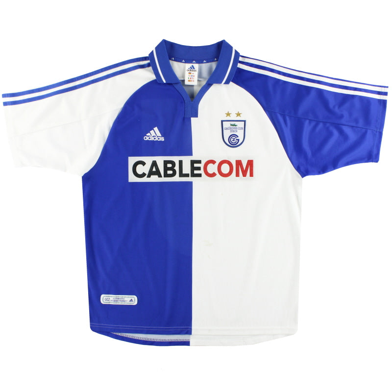 2001-02 Grasshoppers adidas Home Shirt L Football Shirt