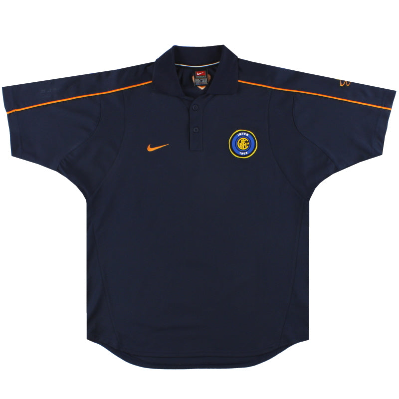 2001-02 Inter Milan Nike Polo Shirt M Polo Shirt