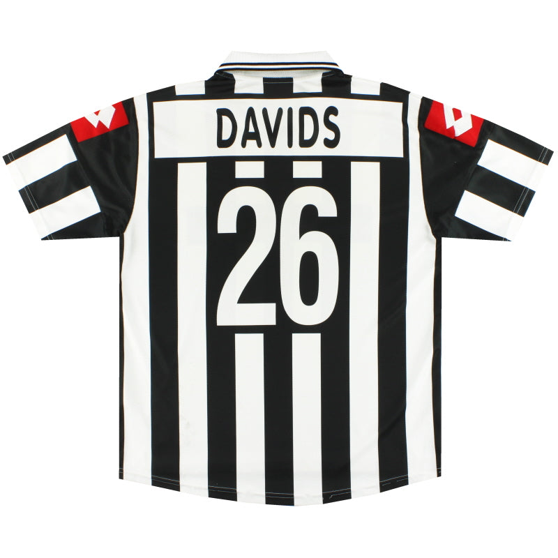 2001-02 Juventus Lotto Home Shirt Davids #26 XL Football Shirt