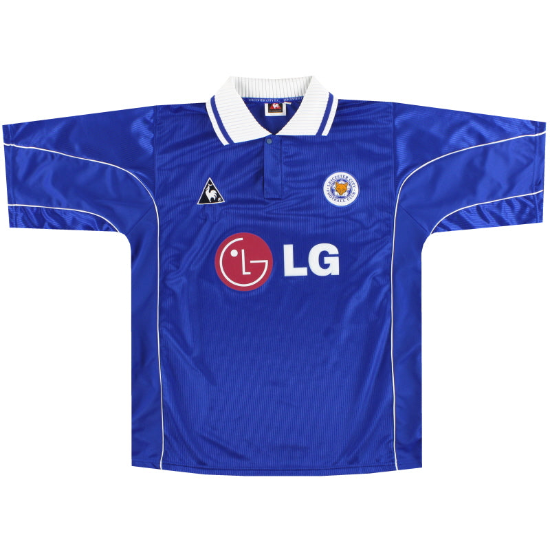 2001-02 Leicester Le Coq Sportif Home Shirt L Football Shirt