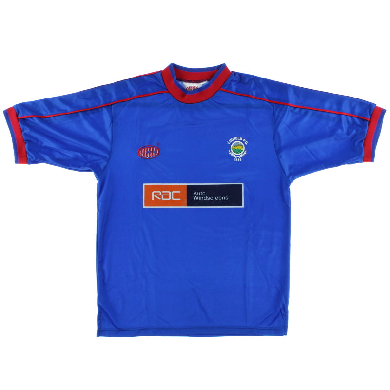 2001-02 Linfield Home Shirt S Football Shirt