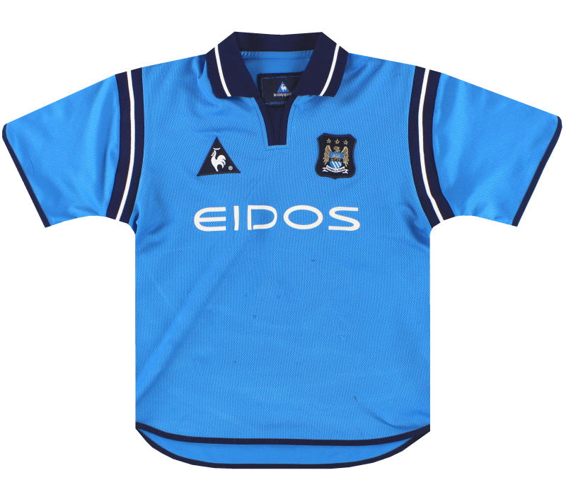 2001-02 Manchester City Le Coq Sportif Home Shirt XL.Boys Football Shirt