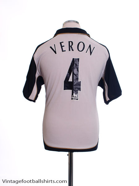 2001-02 Manchester United Centenary Away Shirt Veron #4 M Football Shirt