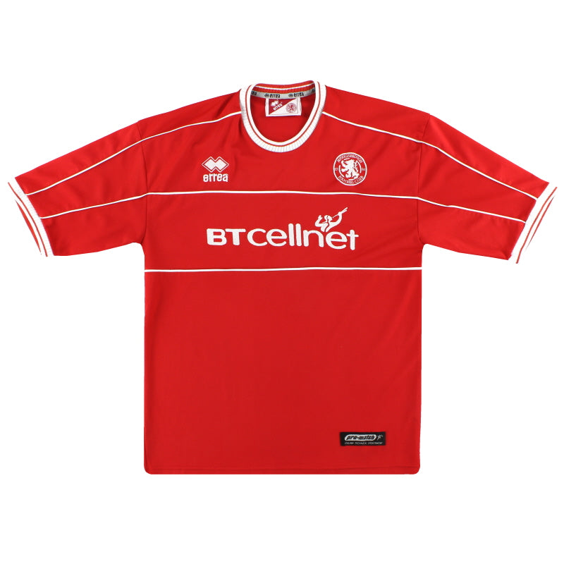 2001-02 Middlesbrough Errea Home Shirt M Football Shirt