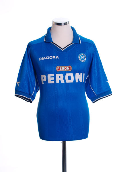 2000-01 Napoli Home Shirt L Football Shirt