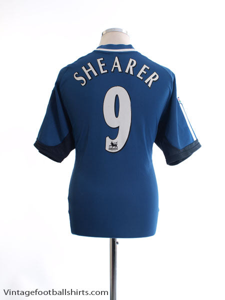 2001-02 Newcastle Away Shirt Shearer #9 L Football Shirt