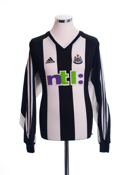 2001-02 Newcastle Home Shirt L/S L Football Shirt