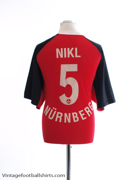 2001-02 Nurnberg Home Shirt Nikl #5 XL Football Shirt
