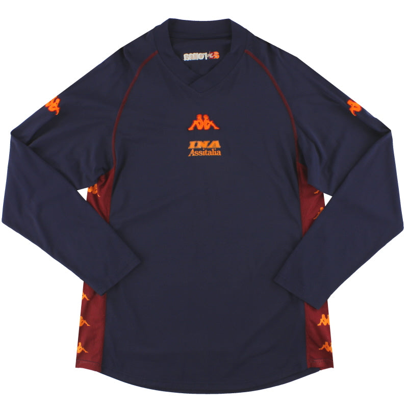 2001-02 Roma Kappa Training Shirt L/S XXL Training Shirt