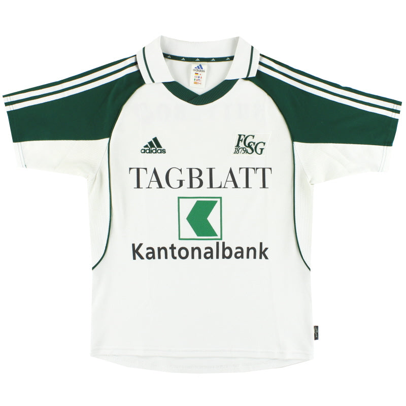 2001-02 St Gallen adidas Home Shirt S Football Shirt