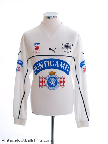 2001-02 Sturm Graz Home Shirt #7 L/S XL Football Shirt
