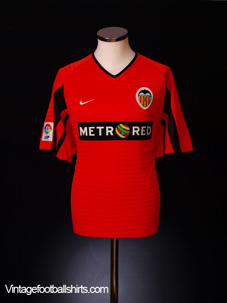 2001-02 Valencia Away Shirt S Football Shirt