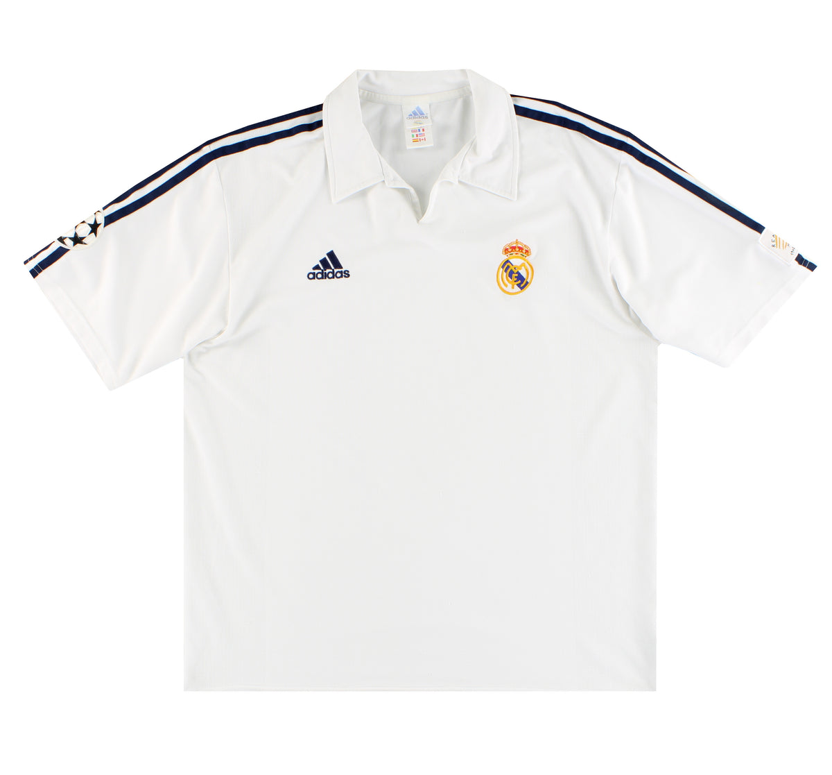 2001-02 Real Madrid adidas Centenary Home Shirt L