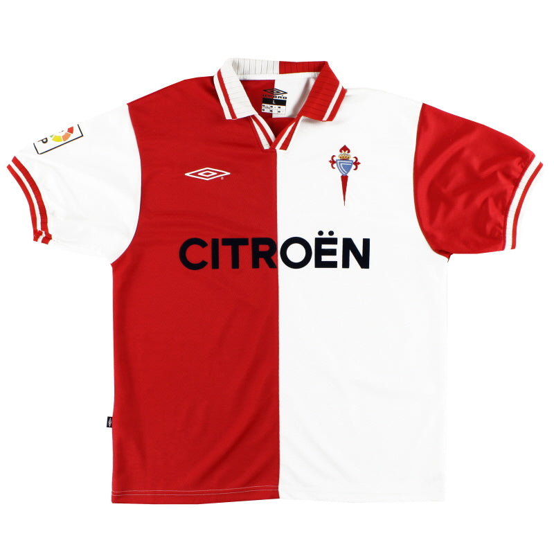 2001-03 Celta Vigo Umbro Away Shirt L Football Shirt