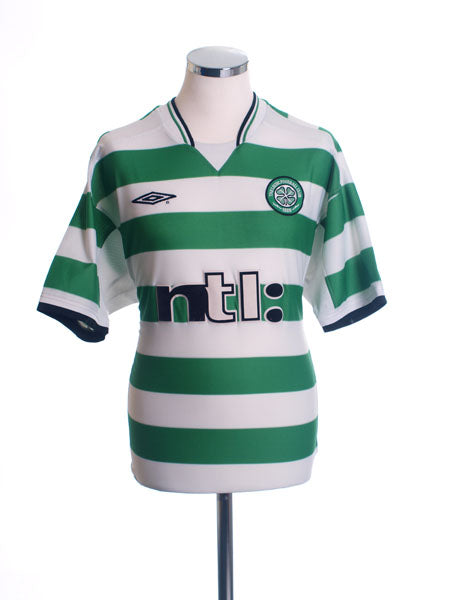 2001-03 Celtic Home Shirt M Football Shirt