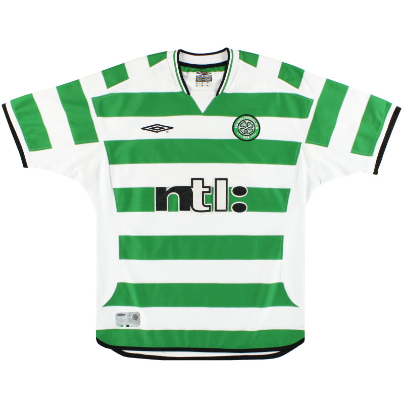 2001-03 Celtic Umbro Home Shirt L Football Shirt