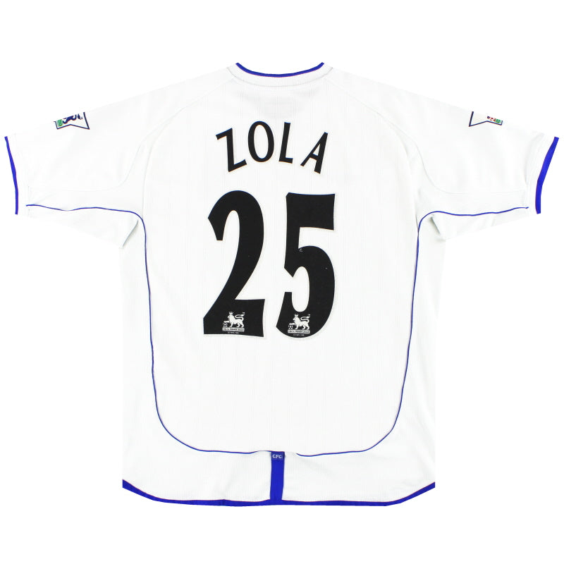 2001-03 Chelsea Umbro Away Shirt Zola #25 L Football Shirt