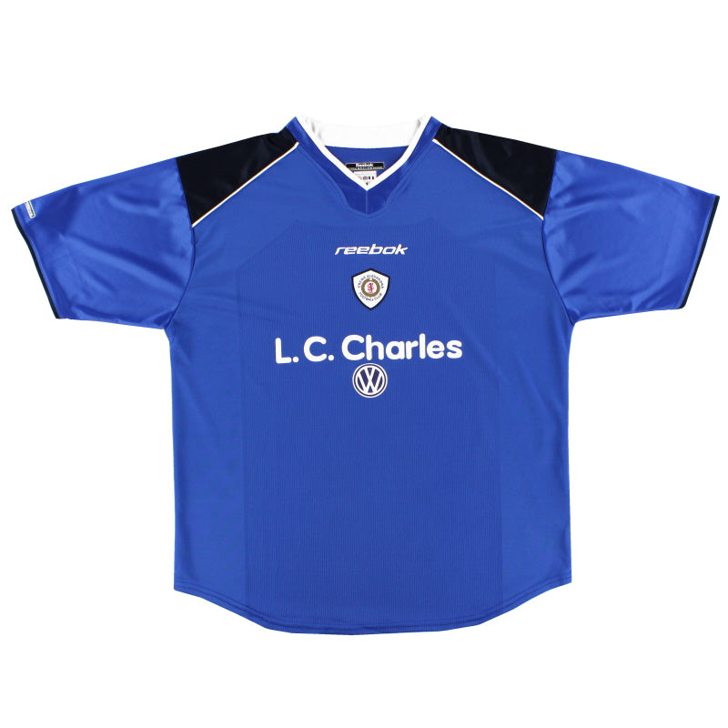 2001-03 Crewe Alexandra Reebok Away Shirt L Football Shirt
