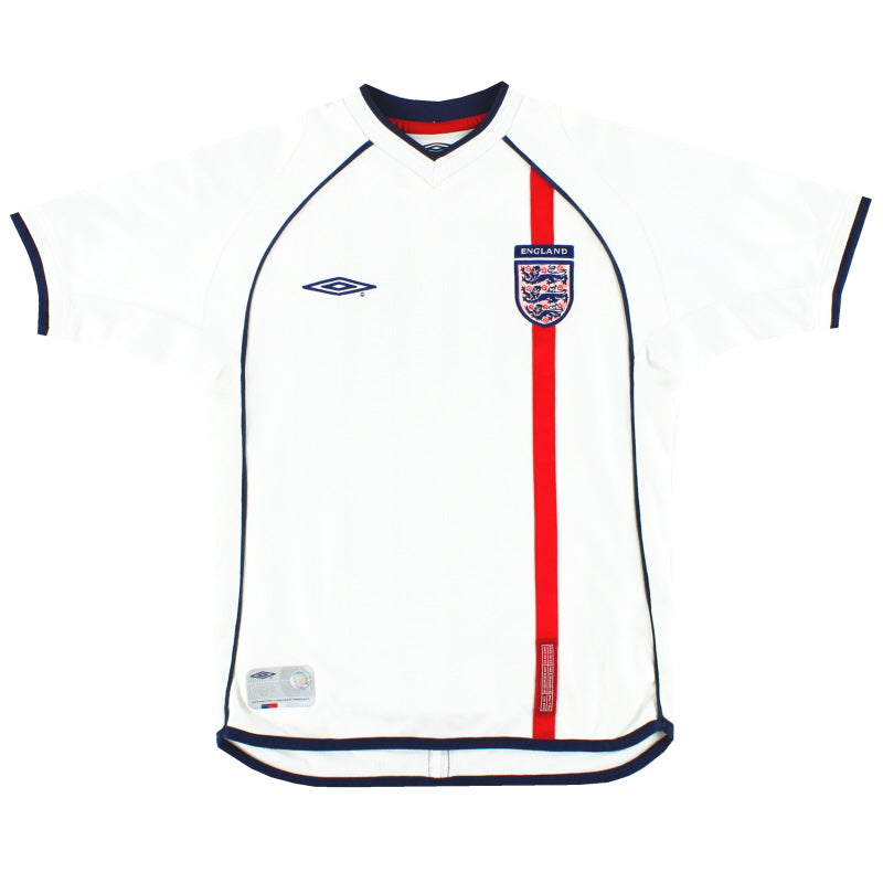 2001-03 England Umbro Home Shirt S.Boys Football Shirt