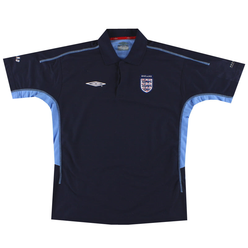 2001-03 England Umbro Polo Shirt L Polo Shirt