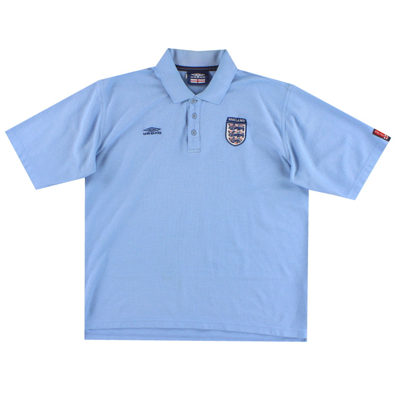 2001-03 England Umbro Polo Shirt L Polo Shirt